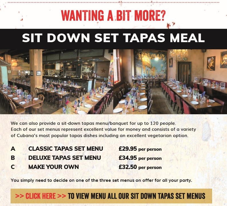 Hire Cubana for FREE on Sundays