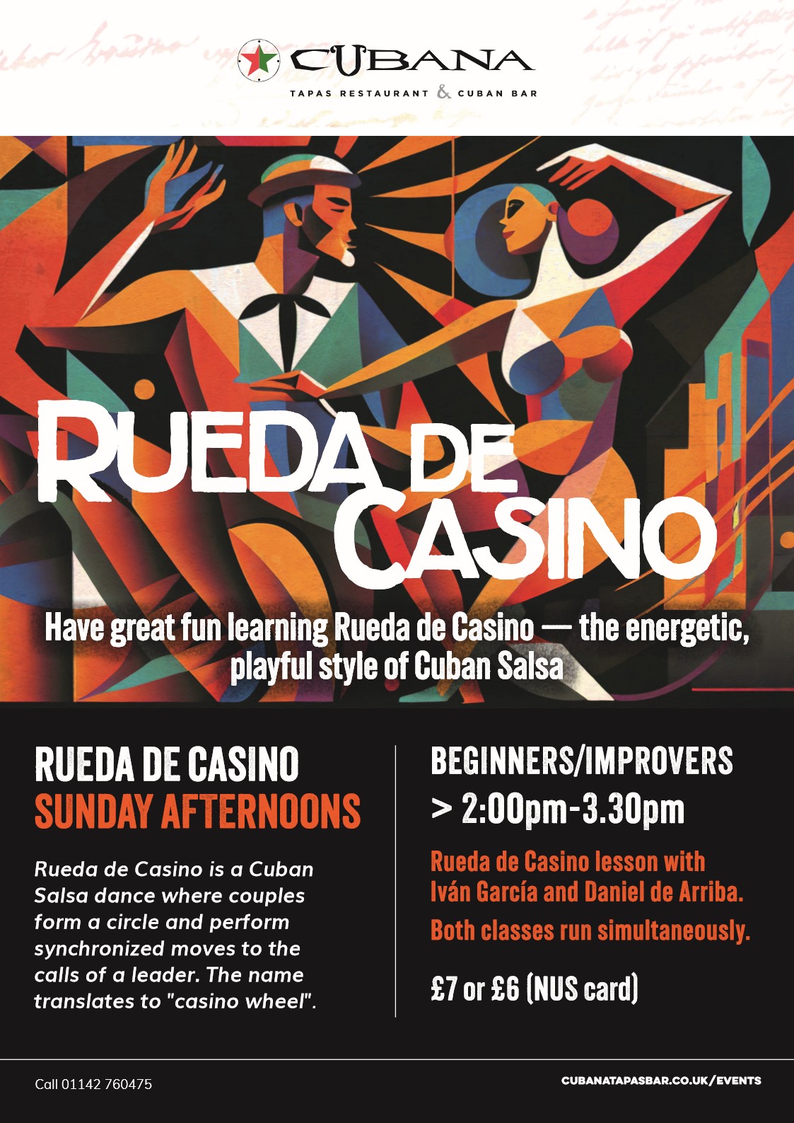 Tango Classes at Cubana on Sundays